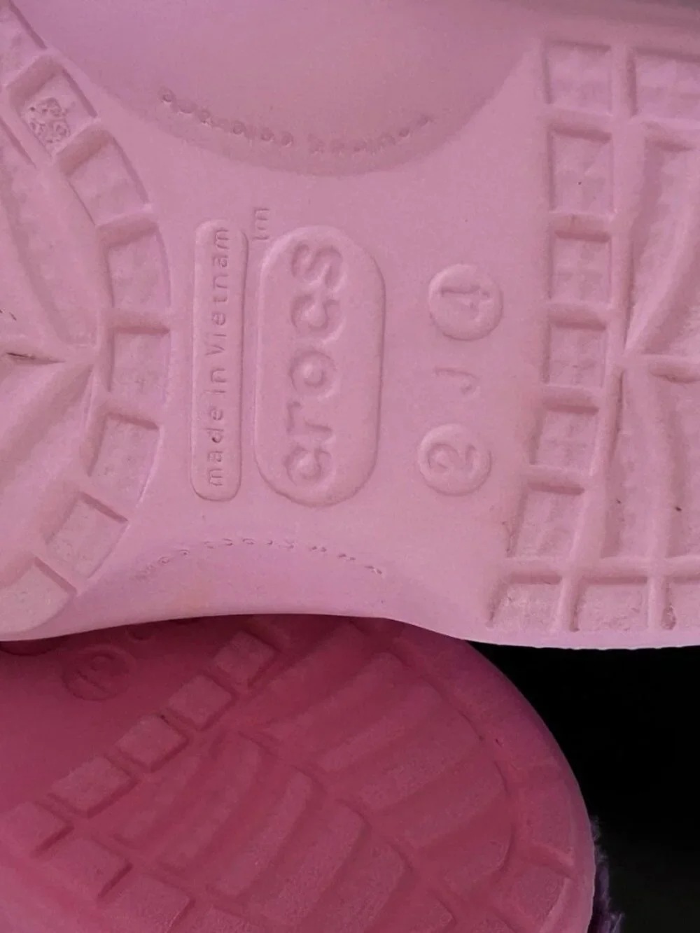 Crocs Fur Lined Size 12 and Size 2 PINK (2 pairs)